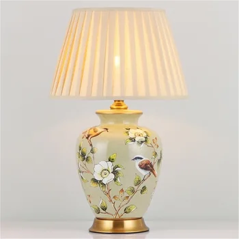 OULALA Ceramică de Masă Lampă de Birou de Lux de Lumină cu LED-uri Moderne Model de Design Pentru Casa Dormitor Camera de zi