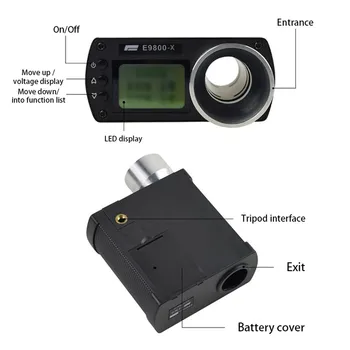 Precizie E9800-X Viteza de Fotografiere Tester Cu Ecran LCD de economisire a Energiei Ușor Portabil Multifunctional Chronoscope