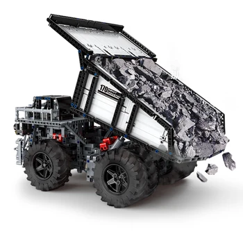 Rc Camion De Gunoi Bloc Băieți Construcții Inginerie Jucarii Vehicule Autobasculante Camioane De Jucărie Pentru Copii Și Copii Asamblare Model