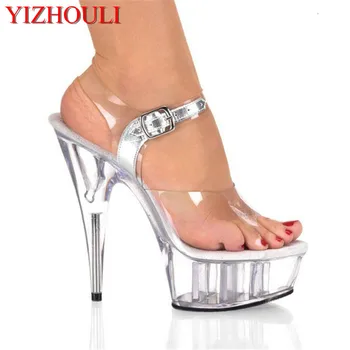 Sexy 15 CM Sandale cu Toc Înalt Club de noapte Pantofi de Dans Pol de Dans Pantofi Model de pantofi cu Toc Pantofi pentru Femei