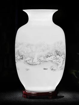 Stil Chinezesc Jingdezhen Ceramică Vaza Decor Acasă Livng Cameră Decoratiuni Intrare Televiziune Cabinet Ornament Cadou