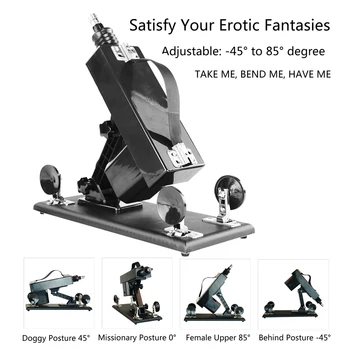 Stilul de bază de Sex Mașină de Masturbator pentru Barbati si Femei, Cu 5 Duze Dildo-uri & Ceașcă, Dragoste Retractabil Mașină Vibratoare jucarii Sexuale