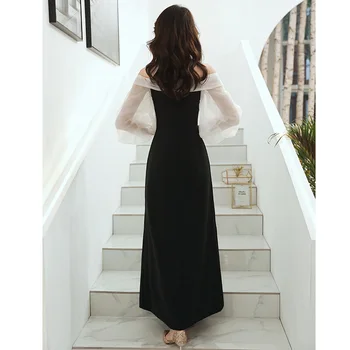 Strapless Bowknot Cheongsam Chineză Sexy Backless Cutat Qipao De Pe Umăr Solid Celebritate Rochie Eleganta Cu Fermoar Vestidos
