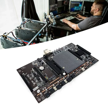 X79 H61 BTC Mining Placa de baza LGA 2011 DDR3 Suporta 5XPCI-E 60mm Teren RTX3060 placa Grafica cu E5-2620 CPU+CPU Fan