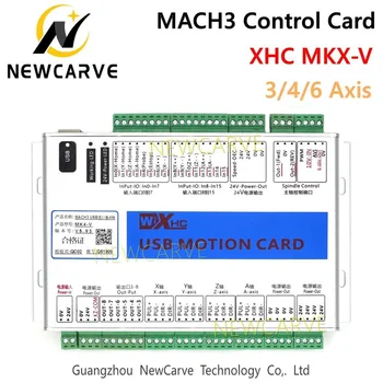 XHC Mach3 USB Breakout Bord 3 4 6 Axa MKX-V 5-a generație USB Motion Control Card 2MHz Suport pentru Windows 7,10 NEWCARVE